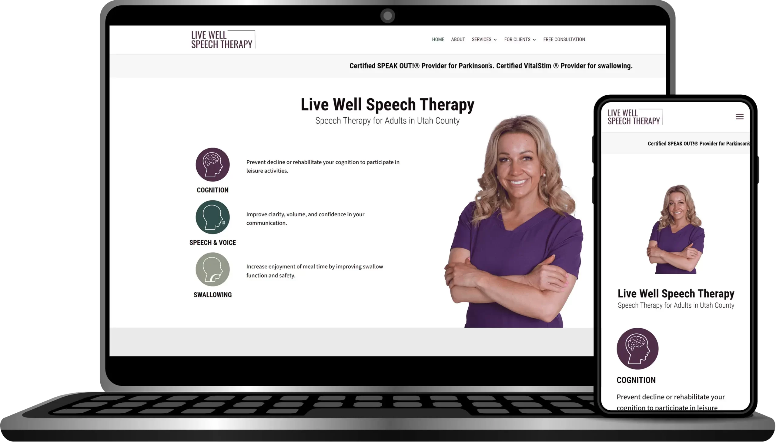 live-well-speech-therapy-website-design-provo-utah-upward-web-agency